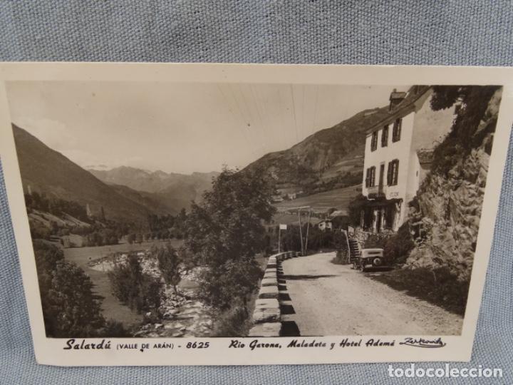 Cartoline: SALARDU. VALLE DE ARAN. 8625. R&Iacute;O GERONA. MALADETA Y HOTEL ADEMA.