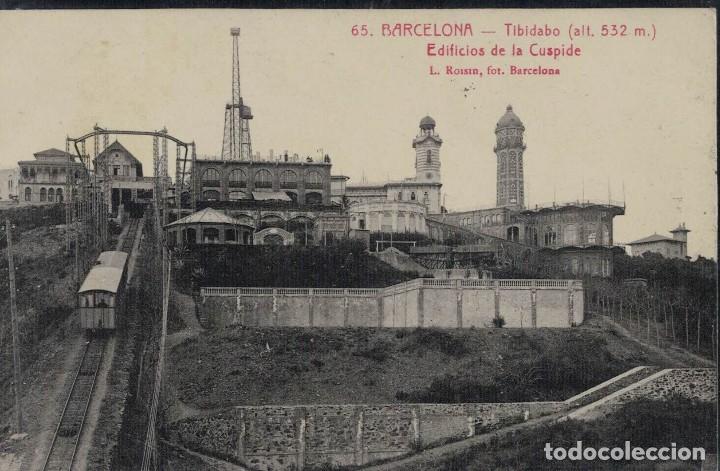Postales: Barcelona. Tibidabo. Edificios de la Cuspide. Foto L. Roisin - Foto 1