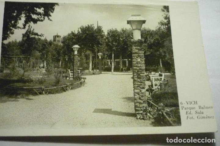 Postales: POSTAL VICH - PARQUE BALMES ESCRITA - Foto 1
