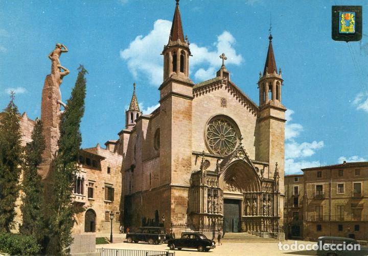 Postais: m06484 Vilafranca De Penedes Basilica De Santa Maria 1968 Escudo De Oro N&ordm;3594 seat 1400 jeep