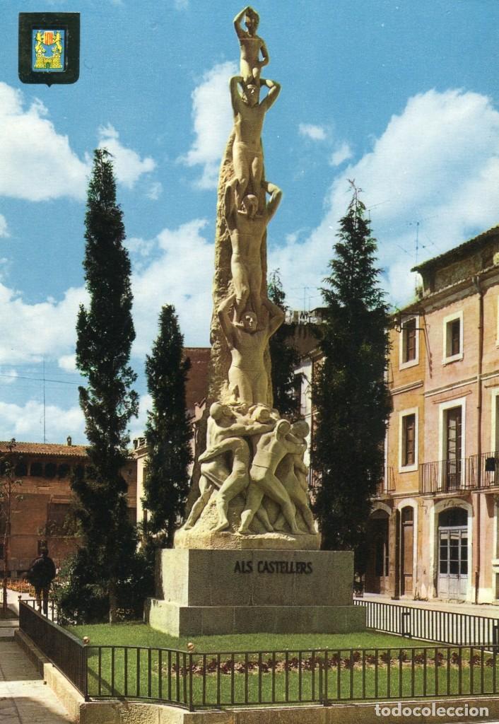 Postkarten: m06497 Vilafranca Del Penades Monumento Als Castellers 1968 Escudo De Oro N&ordm;3597