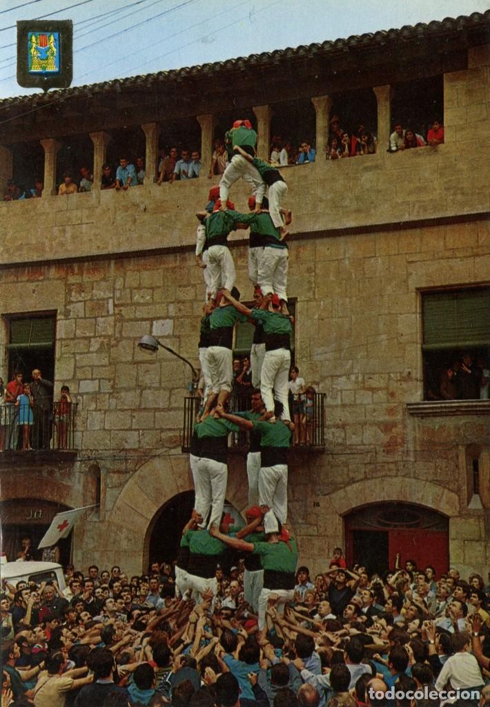 Postcards: m06505 5438 Vilafranca Del Penedes Els Castellers 1970 Escudo De Oro N&ordm;5