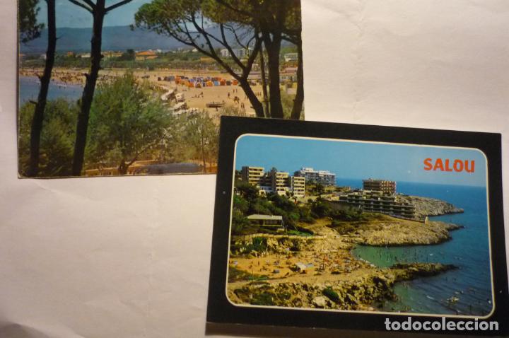 Postales: lote postales salou- escrita y circulada cm