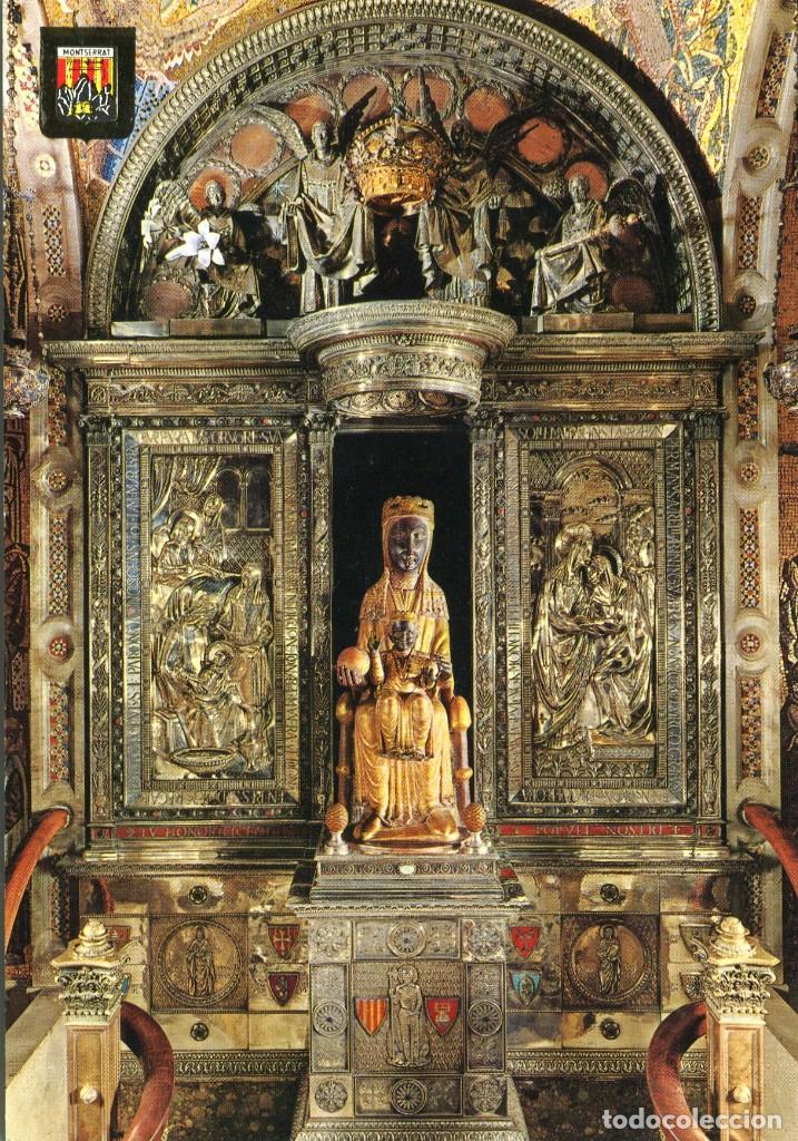 Postales: m06697 Montserrat El Trono De La Virgen 1964 Escudo De Oro N&ordm;68
