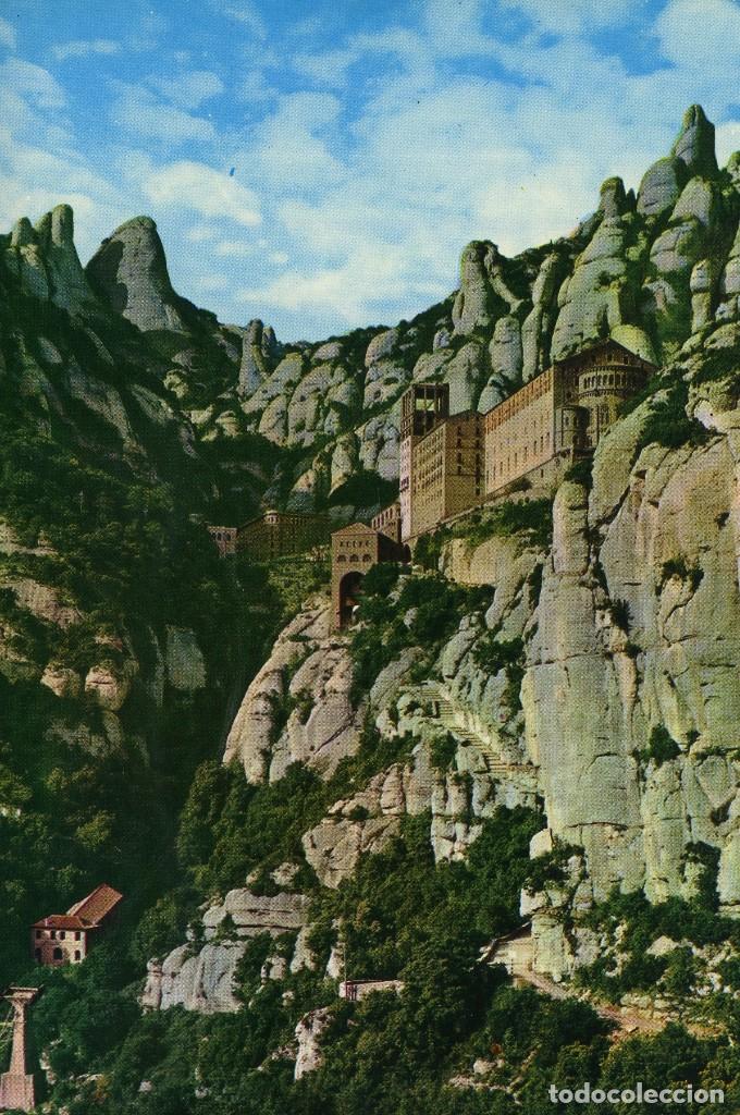 Postales: m06709 Montserrat Vista General Del Santuario 1962 Ed Monasterio N&ordm;33