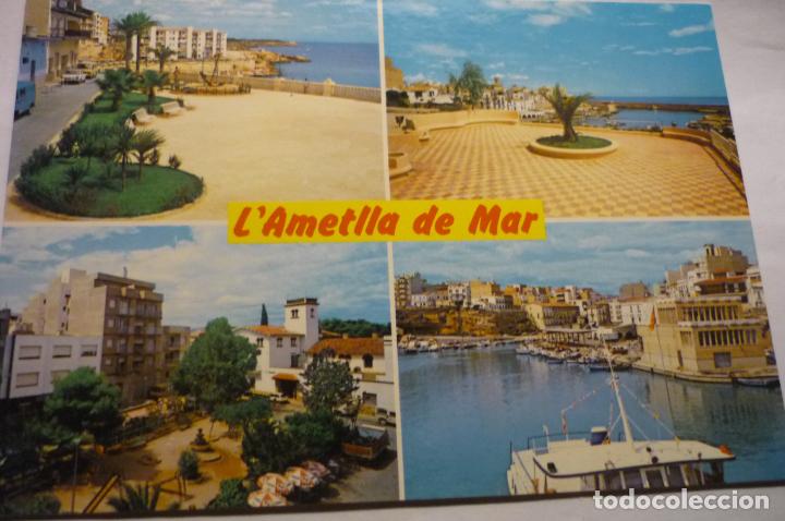Postales: postal ametlla de mar.-dif.aspectos cm