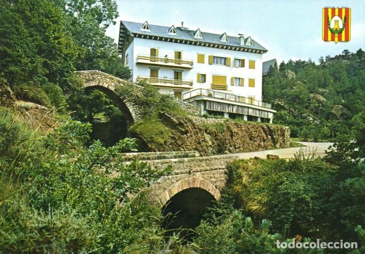 Cartes Postales: m06822 Castellar De N' Hug Puente Romanico Y Hostal Las Fuentas 1968 Arribas N&ordm;2006