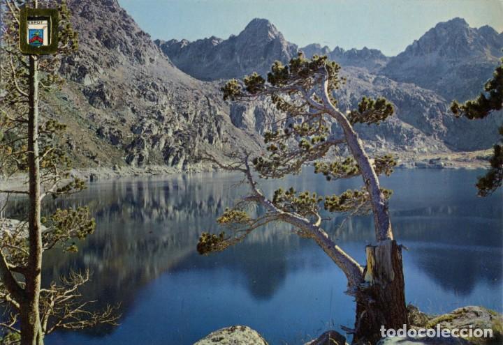 Cartoline: m07234 Vall D'espot Lago Negro 1970 Escudo De Oro N&ordm;49