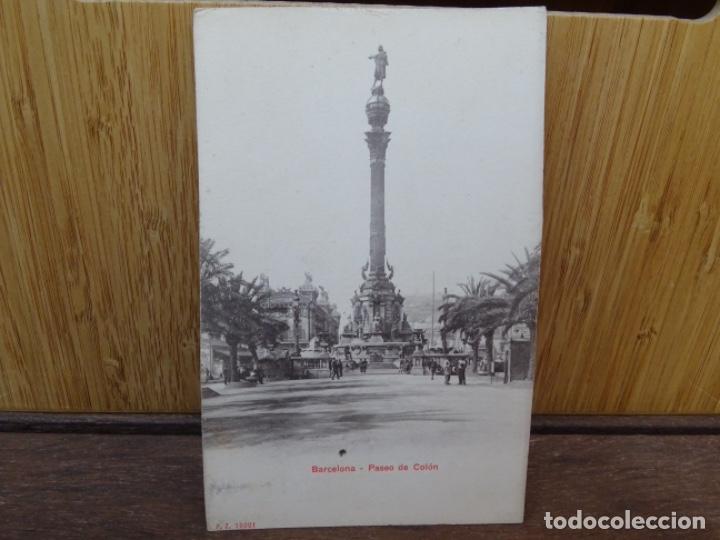 Postkarten: 10001. BARCELONA. PASEO DE COLON.