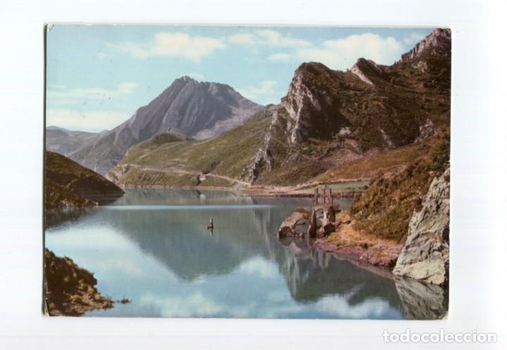 Postales: m07331 Embalse De Escales Y Restos Del Monasterio De Labaix 1960 Garrabella N&ordm;5084
