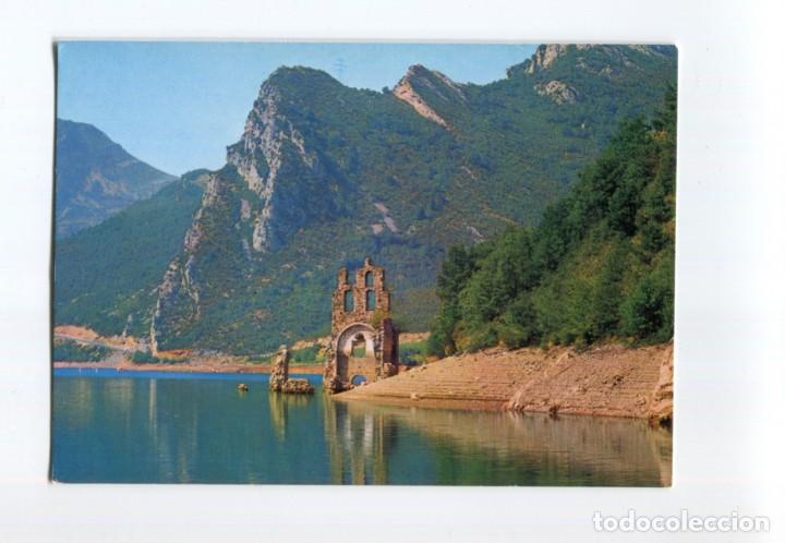 Postales: m07332 Pont De Suert Lago De Escales Ruinas Del Monasterio De Lavaix 1974 Kolorham N&ordm;3950