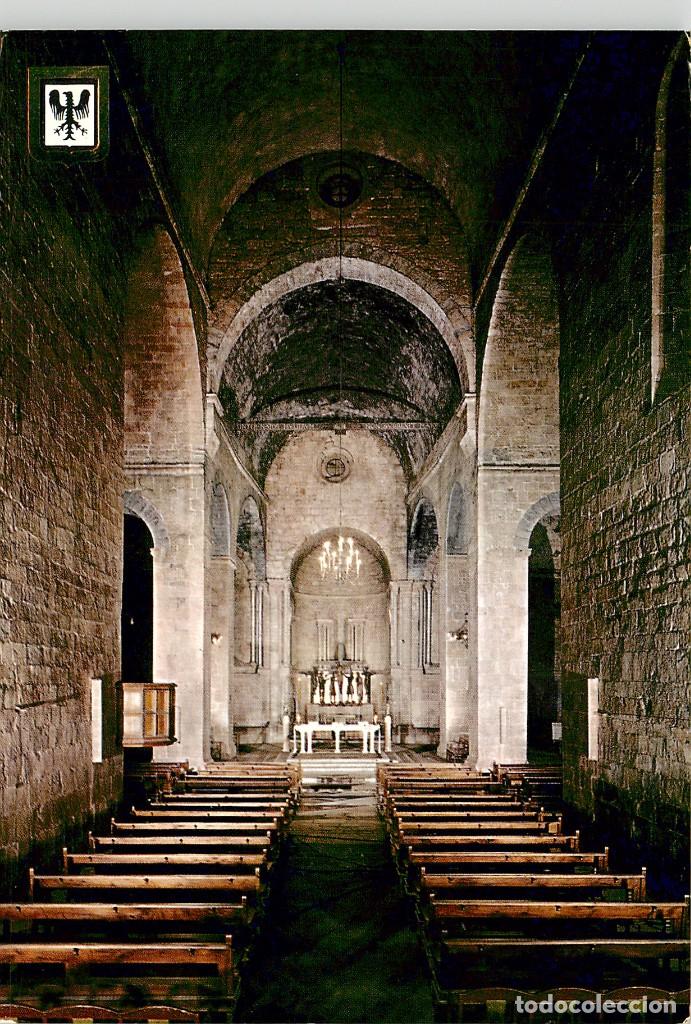 Postales: m07640 Sant Joan De Les Abadesses Interior Monasterio 1965 Escudo De Oro N&ordm;2166
