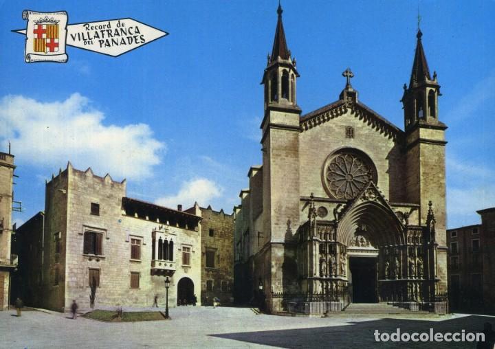 Cartes Postales: m07849 Vilafranca Del Penedes Basilica De Santa Maria 1966 Pergamino N&ordm;595