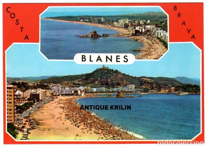 Postales: COSTA BRAVA / BLANES N&ordm; 672 VARIAS VISTAS / EXCLUSIVAS MURCIA / SIN FRANQUEAR