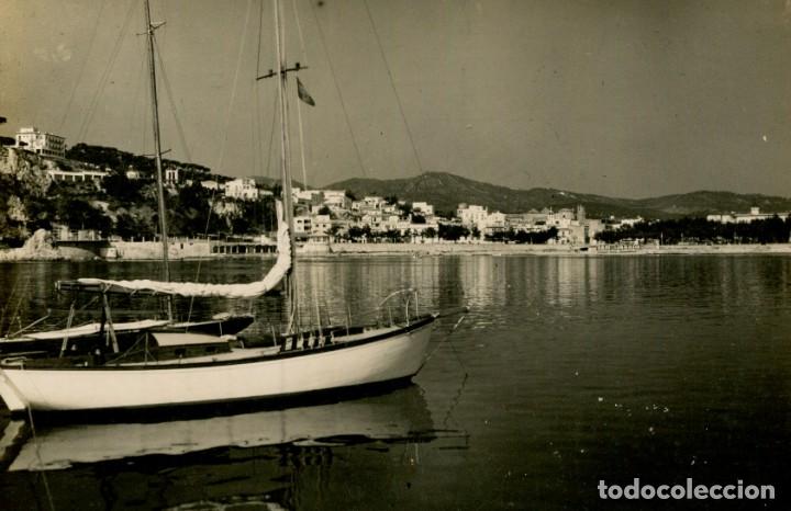 Postales: SAN FELIU DE GUIXOLS-PUERTO-FOTOGR&Aacute;FICA CAMPA&Ntilde;A