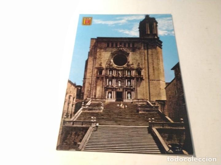Postales: GIRON&Egrave;S - POSTAL GERONA - CATEDRAL - Foto 1