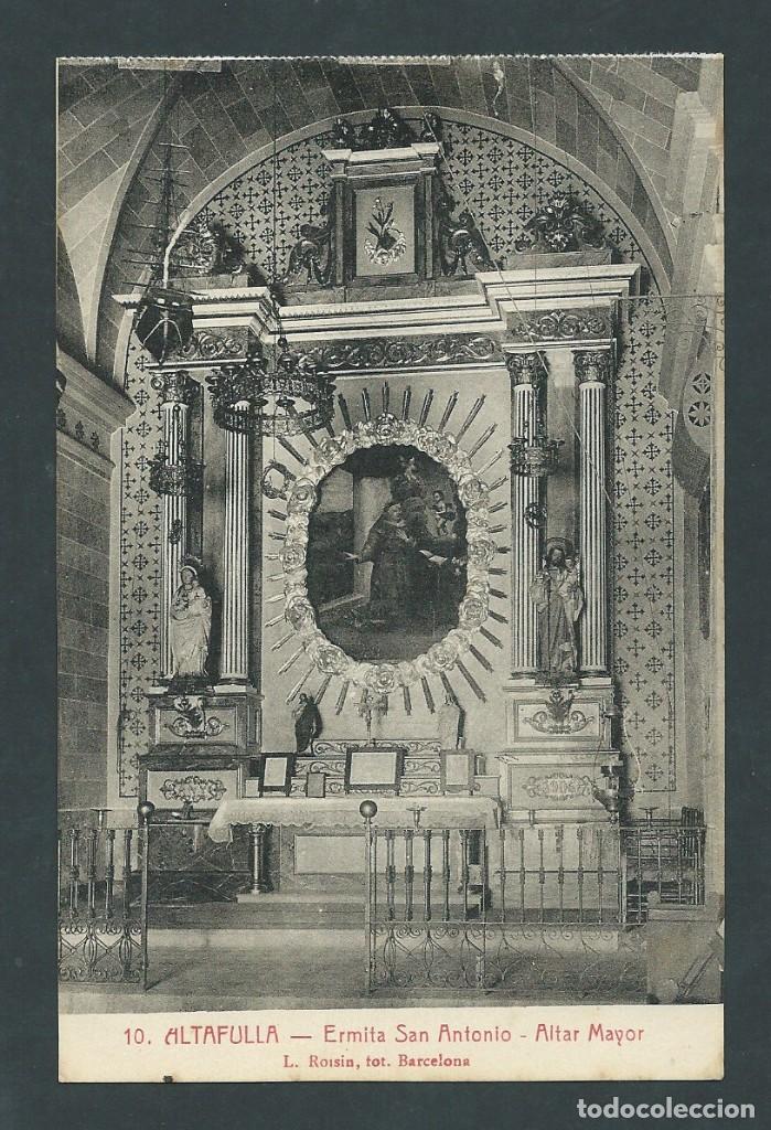 Postkarten: antigua postal altafulla tarragona ermita san antonio altar mayor sin circular Roisin