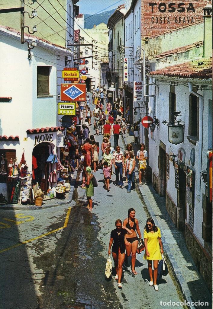 Postales: m08556 Tossa De Mar Popular Calle Del Socorro 1974 Ibarz N&ordm;447 agfa kodak