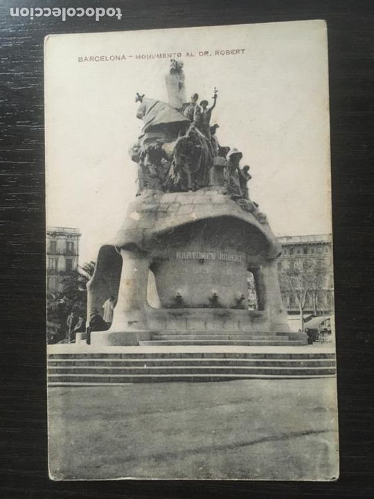 Postales: Barcelona - Postal Monumento al Dr. Robert - Foto 1