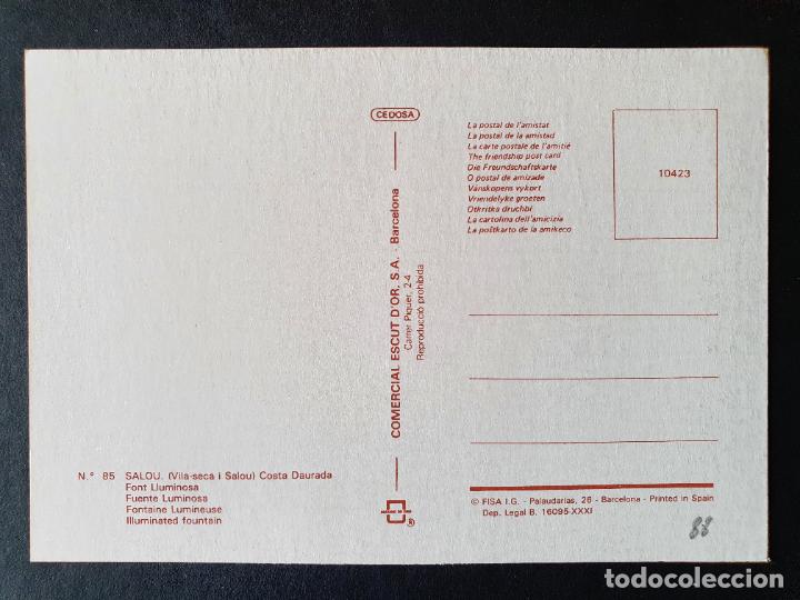Postales: POSTAL SALOU (ORIGINAL SIN CIRCULAR) - Foto 2