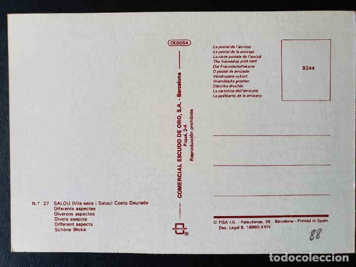 Postales: POSTAL SALOU (ORIGINAL SIN CIRCULAR) - Foto 2