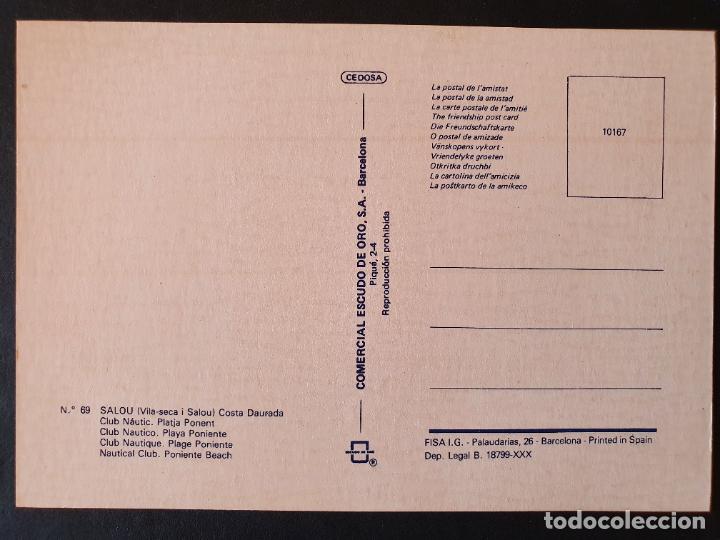 Postales: POSTAL SALOU (ORIGINAL SIN CIRCULAR) - Foto 2