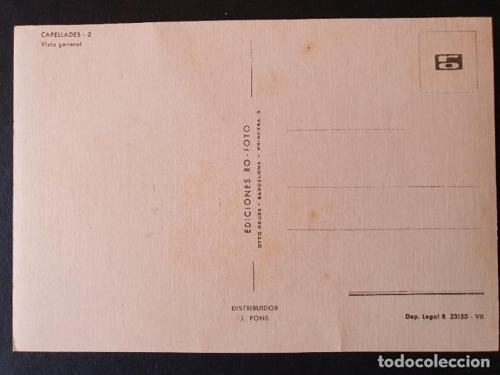 Postales: POSTAL CAPELLADES (ORIGINAL SIN CIRCULAR) - Foto 2