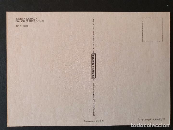 Postales: POSTAL SALOU (ORIGINAL SIN CIRCULAR) - Foto 2