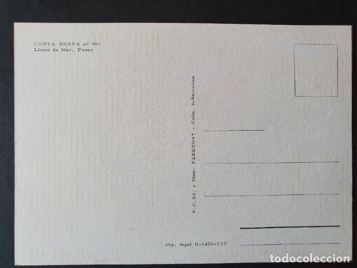 Postales: POSTAL LLORET DE MAR (ORIGINAL SIN CIRCULAR) - Foto 2