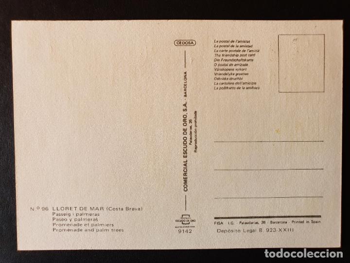 Postales: POSTAL LLORET DE MAR (ORIGINAL SIN CIRCULAR) - Foto 2