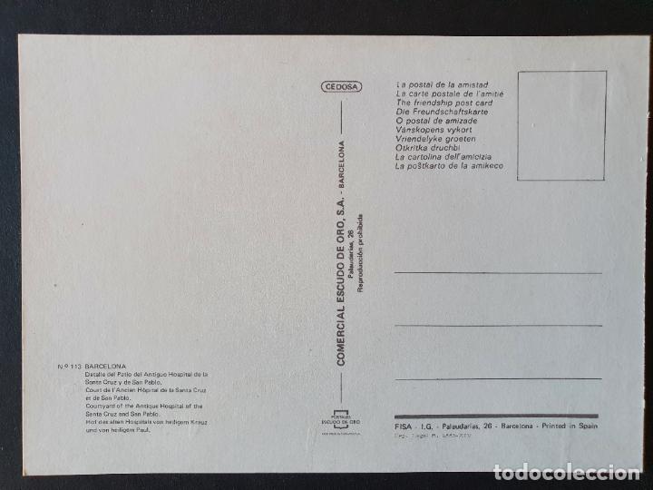 Postales: POSTAL BARCELONA (ORIGINAL SIN CIRCULAR) - Foto 2