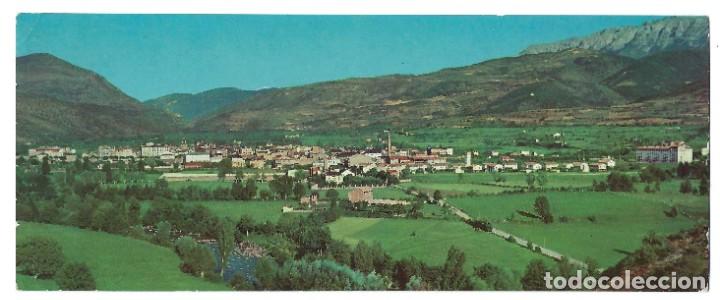 Postales: POSTAL PANOR&Aacute;MICA- SEO DE URGEL.- VISTA GENERAL. SERIE III, N&ordm; 1150. CAMPA&Ntilde;&Aacute;- (24 X 9,5CM)