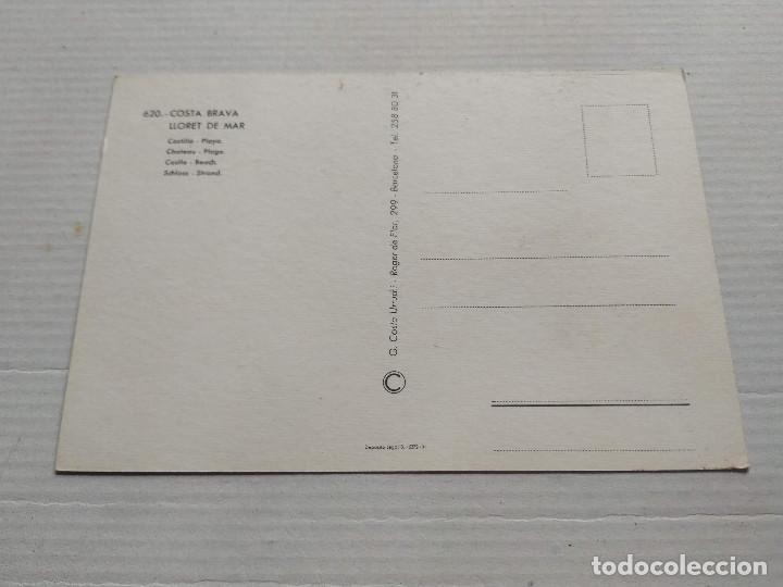 Postales: LA SELVA - POSTAL LLORET DE MAR - CASTILLO - PLAYA - Foto 2