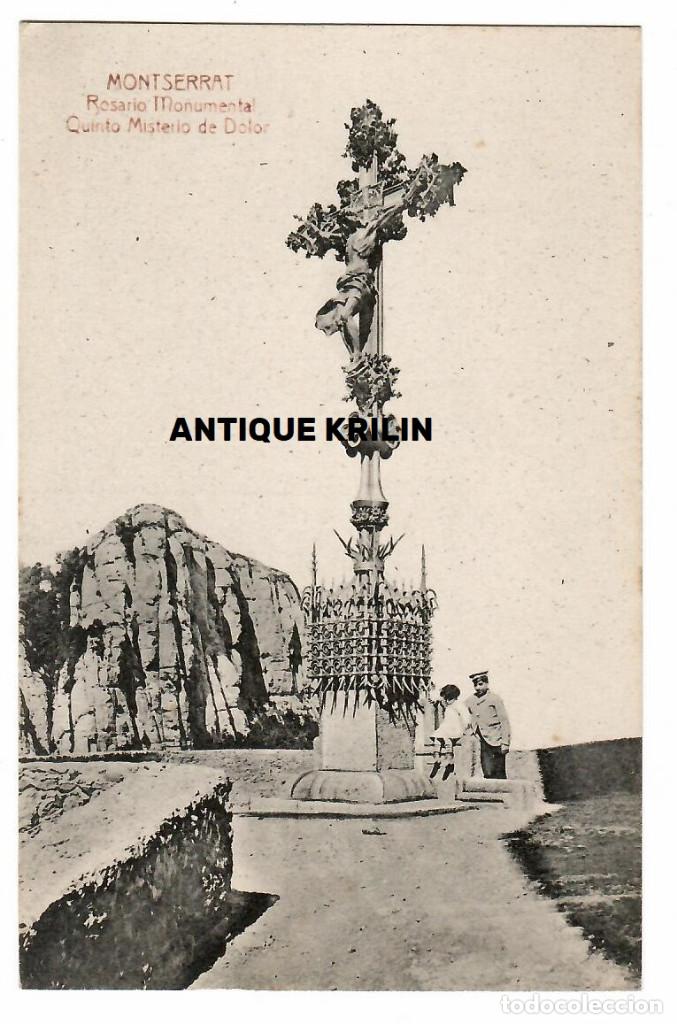 Postales: MONTSERRAT N&ordm; 70 / ROSARIO MONUMENTAL / QUINTO MISTERIO DE DOLOR / L. ROCA