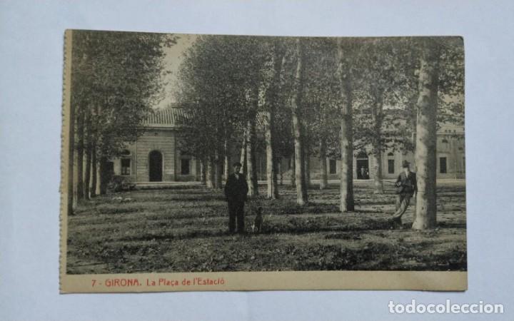 Postales: GIRONA, LA PLA&Ccedil;A DE LESTACI&Oacute;. SIN CIRCULAR. - Foto 1
