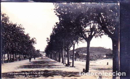 Cartes Postales: POSTAL FOTOGRAFICA SANT FELIU DE GUIXOLS COLECCIO MUR PASEO DEL MAR