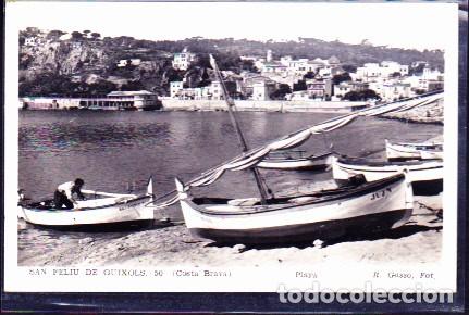 Cartes Postales: POSTAL FOTOGRAFICA SANT FELIU DE GUIXOLS PLAYA FOT. GASSO