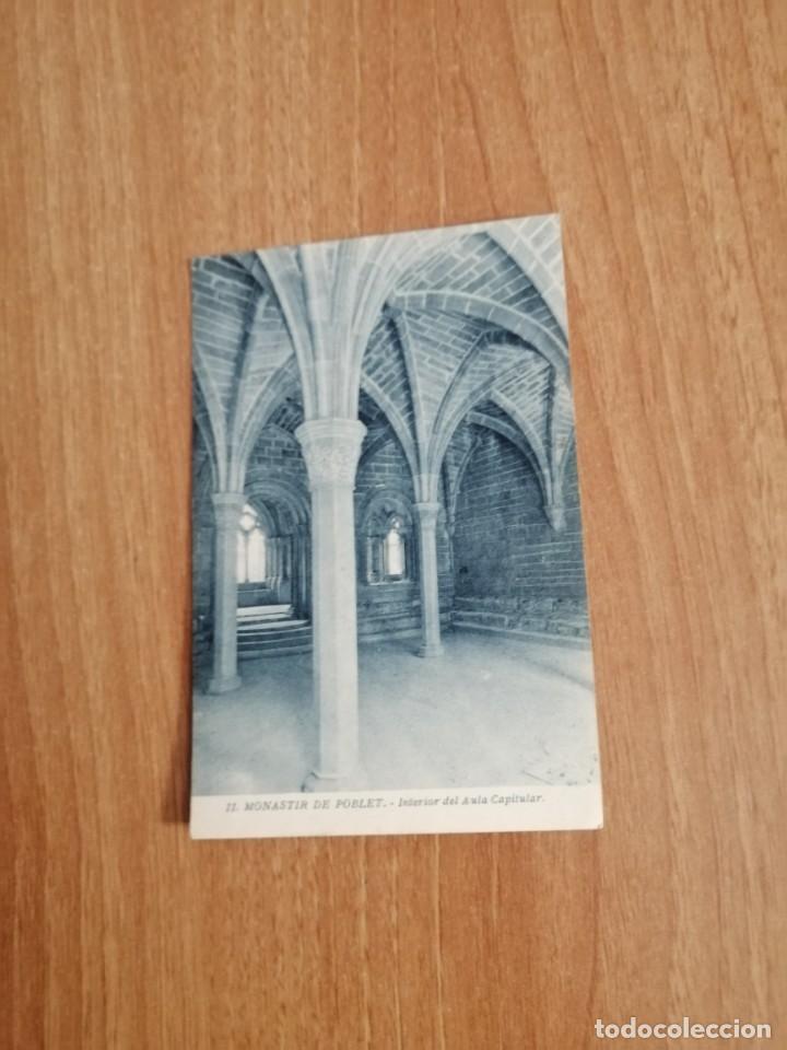 POSTAL MONASTIR DE POBLET INTERIOR DEL AULA CAPITULAR SIN CIRCULAR