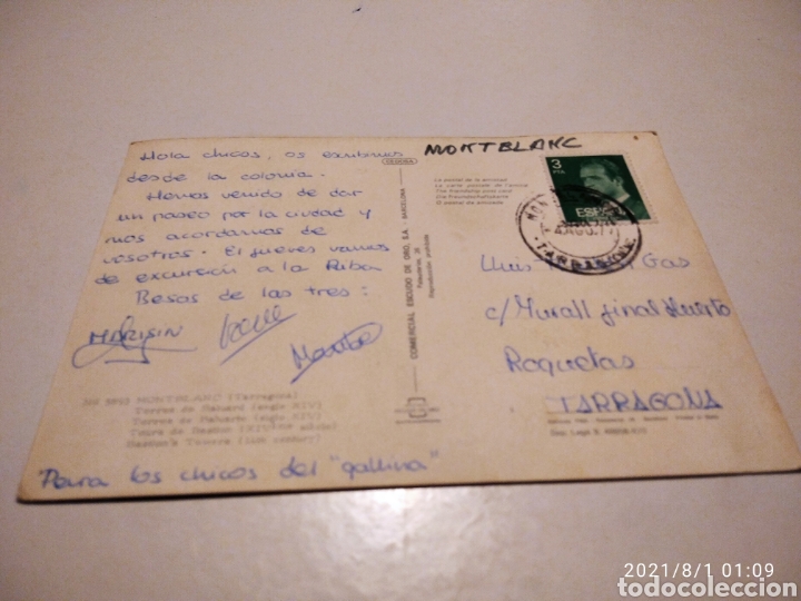Postales: Postal Montblanc - Foto 2