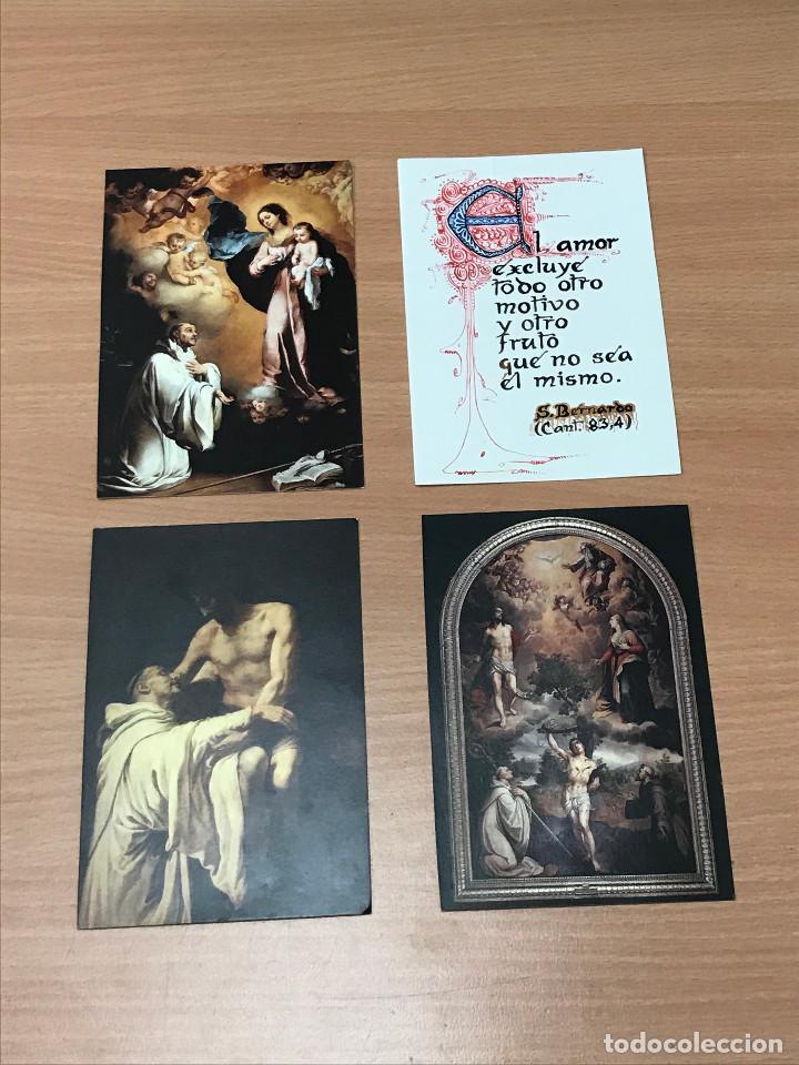 Postales: LOTE 4 POSTALES MUSEO DEL PRADO CENTENARIO DEL NACIMIENTO DE SAN BERNARDO