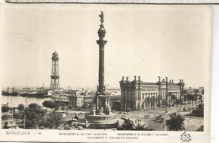 Postales: BARCELONA COLON SIN ESCRIBIR - Foto 1
