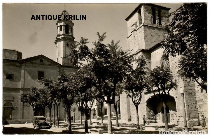 Postales: ESPLUGA DE FRANCOLI N&ordm; 4 PLAZA , IGLESIAS NUEVA Y VIEJA / FOTO CHINCHILLA - GONDRA / SIN FRANQUEAR