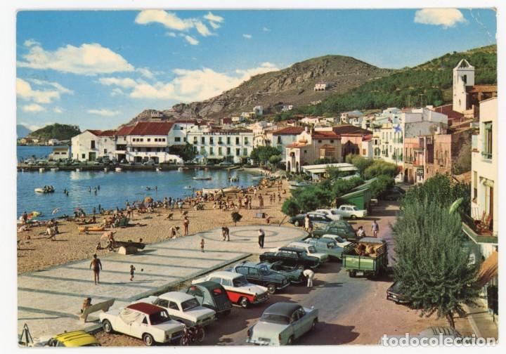 Postales: m08862 port selva playa 1967 vc n&ordm;1561 SIMCA VEDETTE FORD 12M MORRIS CITROEN DS TRIUMPH TR4