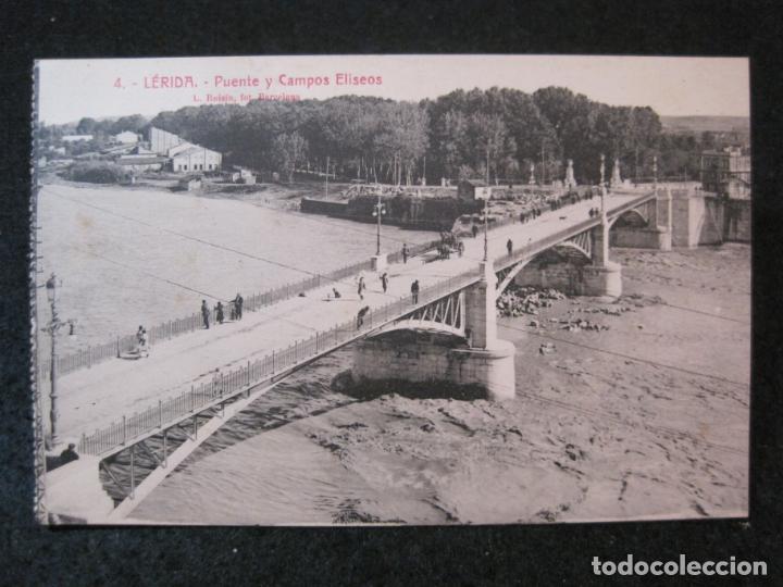 Postales: LLEIDA-PUENTE Y CAMPOS ELISEOS-ROISIN-4-POSTAL ANTIGUA-(82.940)