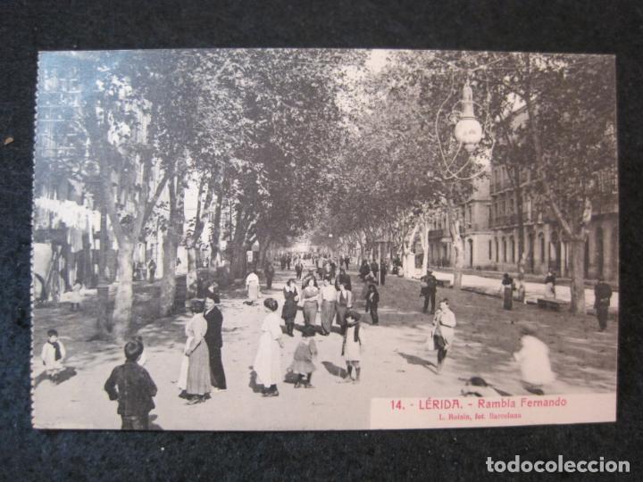 Postales: LLEIDA-RAMBLA FERNANDO-ROISIN-14-POSTAL ANTIGUA-(82.944)