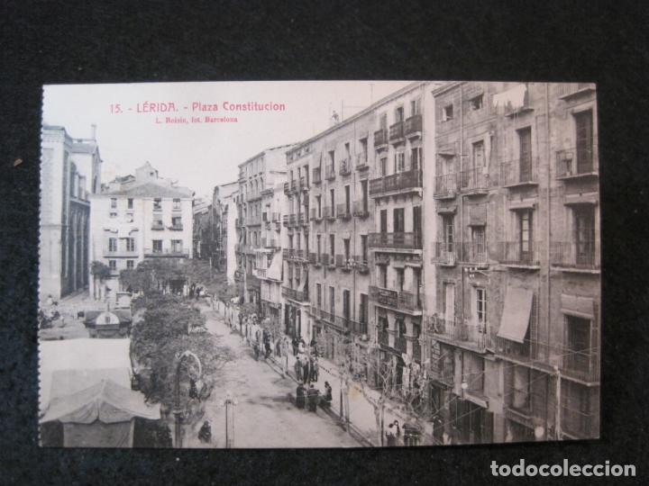 Postales: LLEIDA-PLAZA CONSTITUCION-ROISIN-15-POSTAL ANTIGUA-(82.945)
