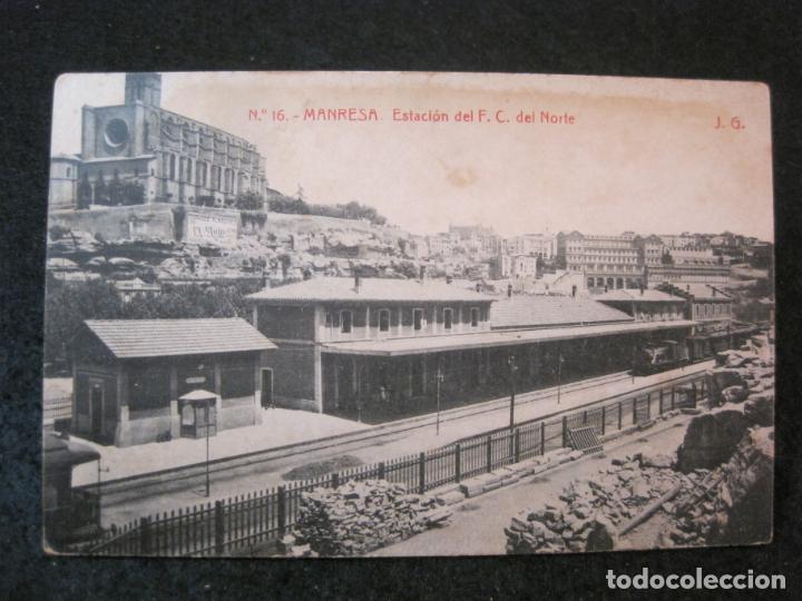 Postais: MANRESA-ESTACION DEL FERROCARRIL-THOMAS-16-POSTAL ANTIGUA-(82.963)