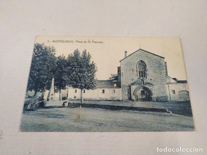 Postales: CONCA DE BARBER&Agrave; - POSTAL MONTBLANC - PLA&Ccedil;A DE ST. FRANCESC - Foto 1