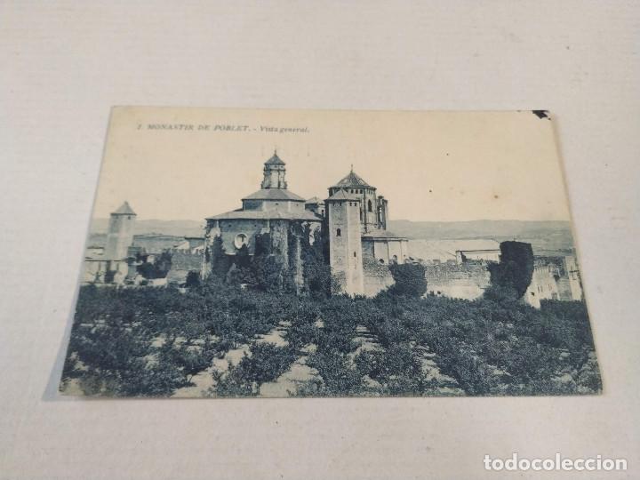 Postales: CONCA DE BARBER&Agrave; - POSTAL MONASTIR DE POBLET - VISTA GENERAL - Foto 1