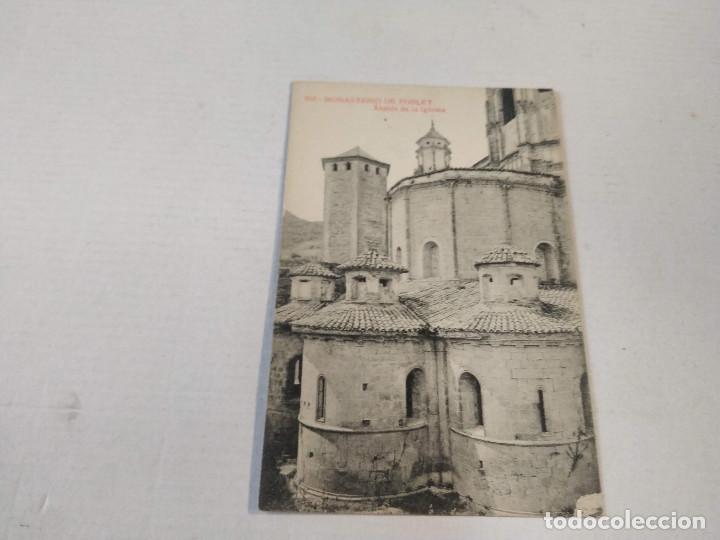 Postales: CONCA DE BARBER&Agrave; - POSTAL MONASTERIO DE POBLET - &Aacute;BSIDE DE LA IGLESIA - Foto 1